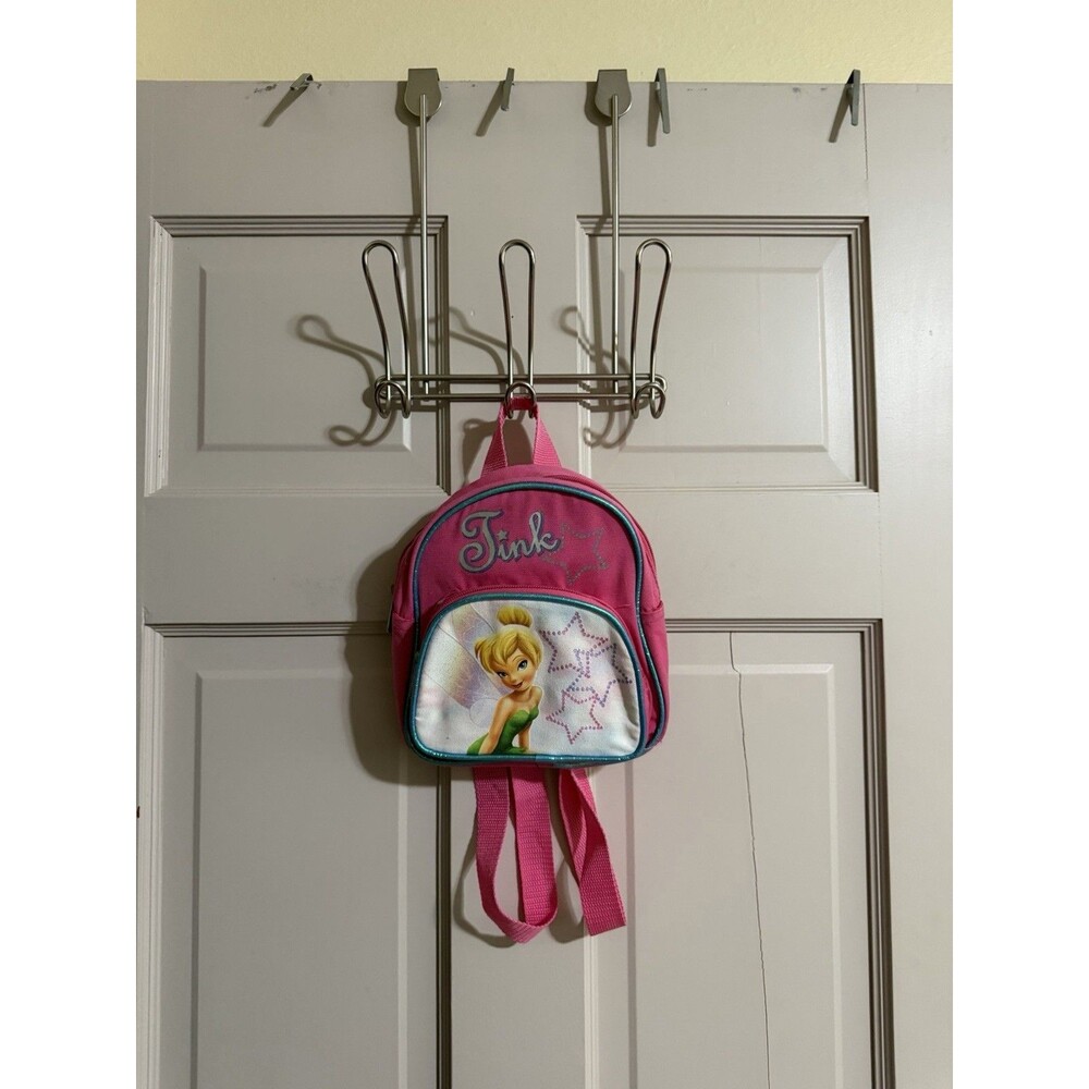 Girls Pink Tinker-bell Tink Disney Fairies Backpack